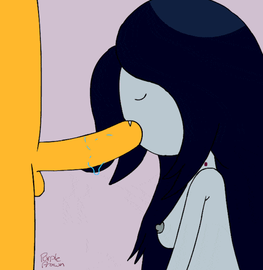 Pompino profondo di Marceline di Adventure time porno gif a Jake